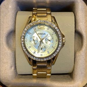 Women’s Gold stainless steal Fossil watch